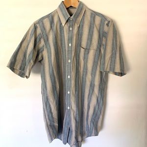 Vintage Striped Button-Down